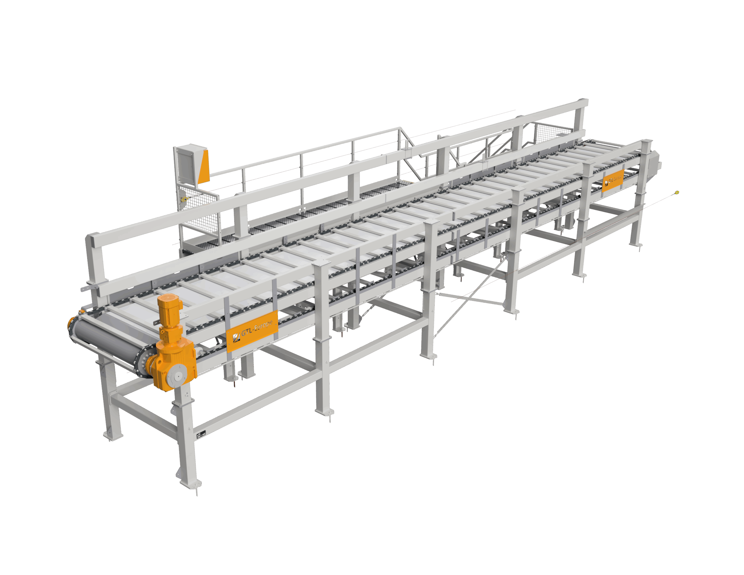 Strobalen transportband composteren